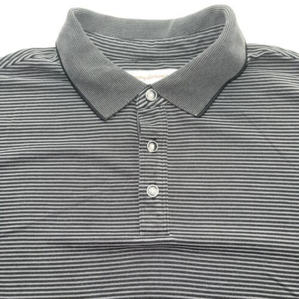 Tommy Bahama Polo XL Black/Stripped Modal Blend - Picture 3 of 6